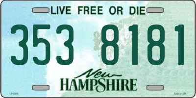 NH license plate 3538181