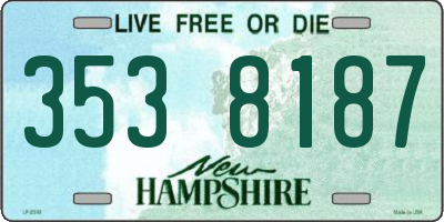 NH license plate 3538187