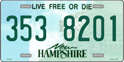 NH license plate 3538201