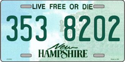NH license plate 3538202