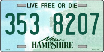 NH license plate 3538207