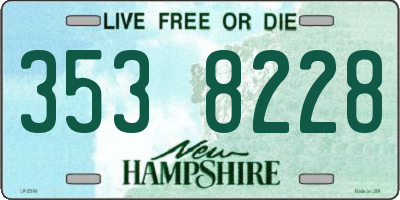 NH license plate 3538228