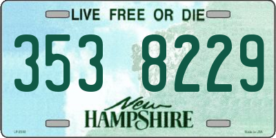 NH license plate 3538229
