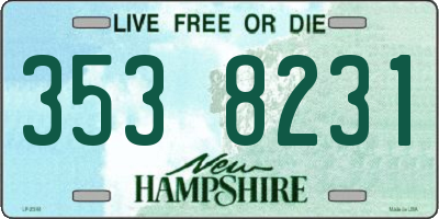 NH license plate 3538231