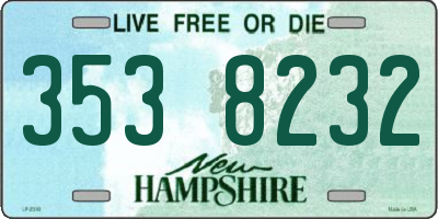 NH license plate 3538232