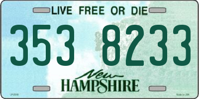 NH license plate 3538233