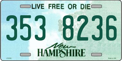 NH license plate 3538236