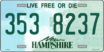 NH license plate 3538237