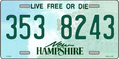 NH license plate 3538243