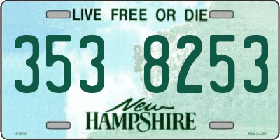 NH license plate 3538253