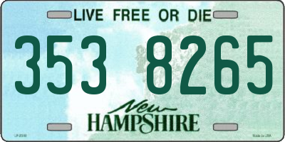 NH license plate 3538265
