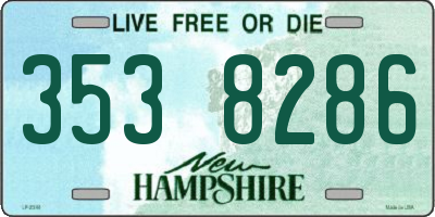 NH license plate 3538286