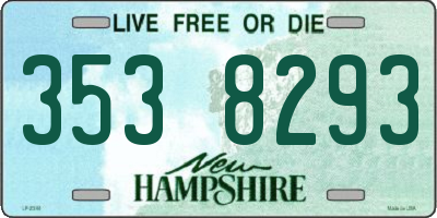 NH license plate 3538293