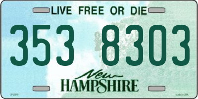 NH license plate 3538303