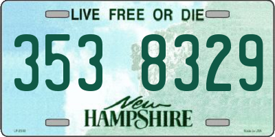 NH license plate 3538329