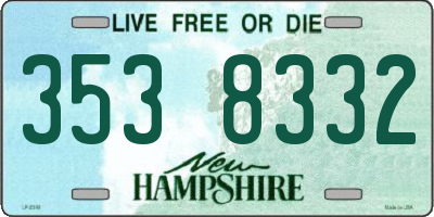 NH license plate 3538332