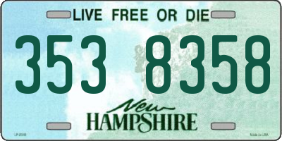 NH license plate 3538358