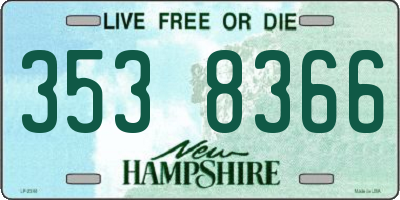 NH license plate 3538366