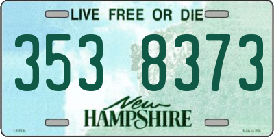 NH license plate 3538373