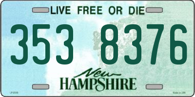 NH license plate 3538376