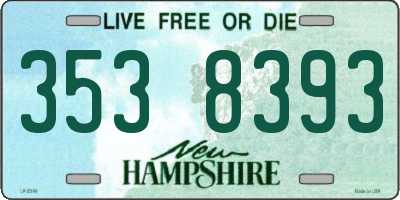 NH license plate 3538393