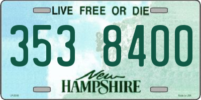 NH license plate 3538400