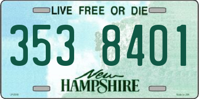 NH license plate 3538401