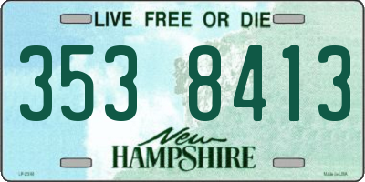 NH license plate 3538413