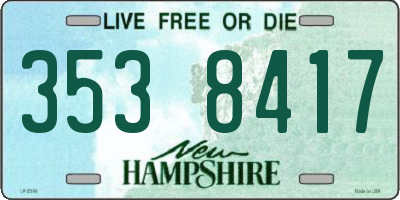 NH license plate 3538417