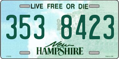 NH license plate 3538423