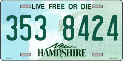 NH license plate 3538424