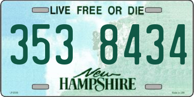 NH license plate 3538434