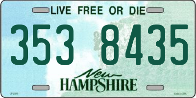 NH license plate 3538435