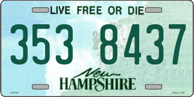 NH license plate 3538437