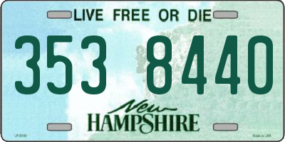 NH license plate 3538440