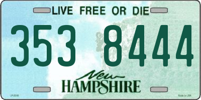NH license plate 3538444