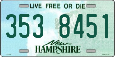 NH license plate 3538451