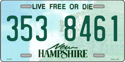 NH license plate 3538461