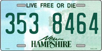 NH license plate 3538464