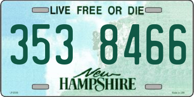 NH license plate 3538466