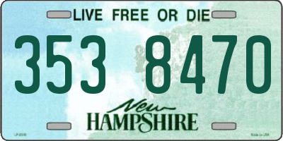 NH license plate 3538470