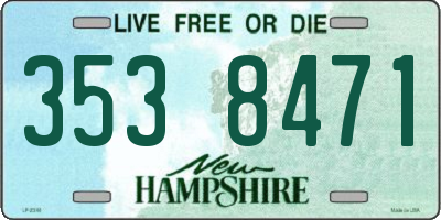 NH license plate 3538471