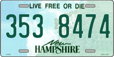 NH license plate 3538474