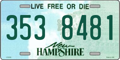 NH license plate 3538481