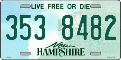NH license plate 3538482