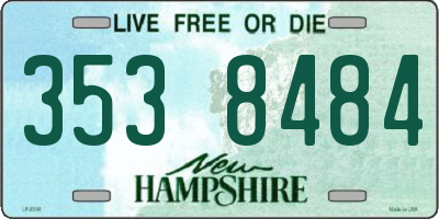 NH license plate 3538484
