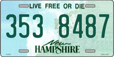 NH license plate 3538487