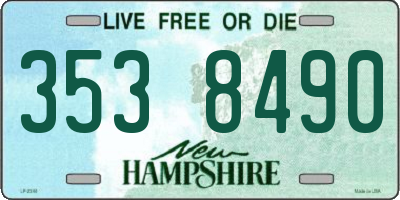 NH license plate 3538490