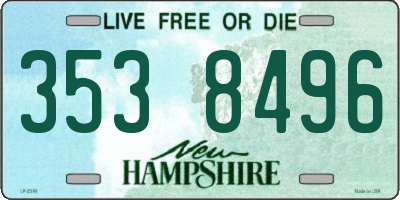 NH license plate 3538496