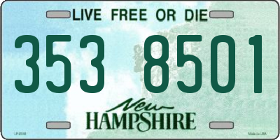 NH license plate 3538501